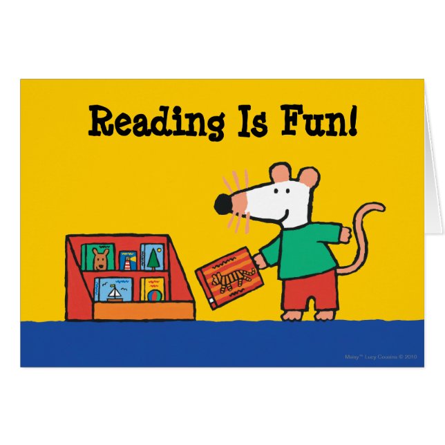 図書館の本を持つMaisy (正面横)