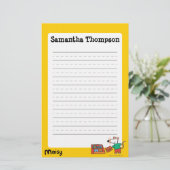 図書館の本を持つMaisy 便箋 (スタンド正面)