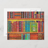 図書館の本 ポストカード (正面/裏面)