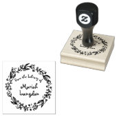 図書館の植物性フローラおもしろい ラバースタンプ (押印)