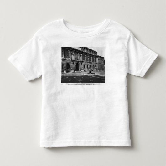 図書館の正面 トドラーTシャツ (正面)