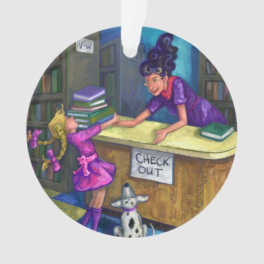 図書館の点検 オーナメント (正面)