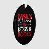 図書館の犬派読の図書館員 オーナメント (正面)