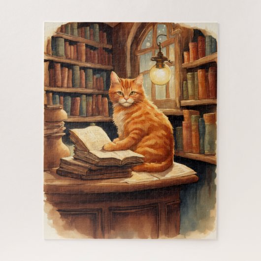 図書館の猫パズル ジグソーパズル (縦)