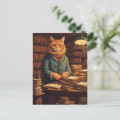 図書館の猫 #10 ポストカード (スタンド正面)