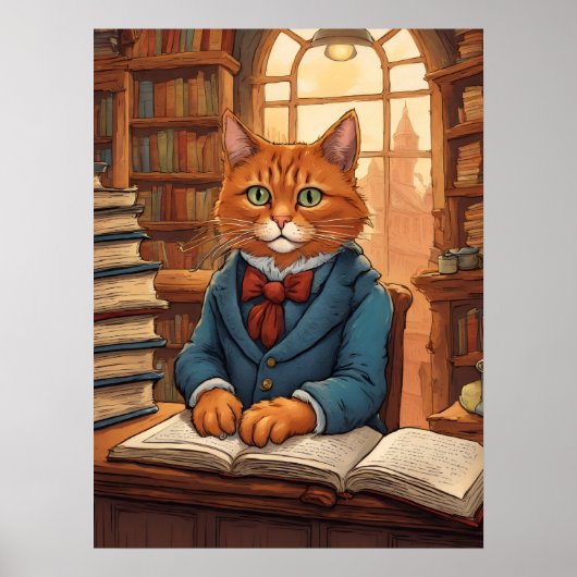 図書館の猫 #11 ポスター (正面)