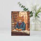 図書館の猫 #11 ポストカード (スタンド正面)