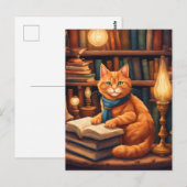 図書館の猫 #13 ポストカード (正面/裏面)