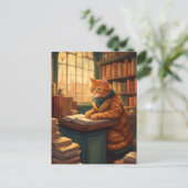 図書館の猫 #14 ポストカード (スタンド正面)
