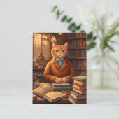 図書館の猫 #16 ポストカード (スタンド正面)