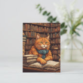 図書館の猫 #17 ポストカード (スタンド正面)