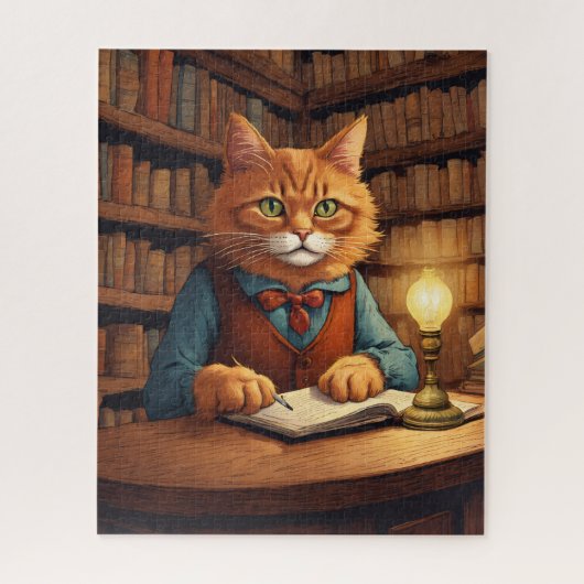 図書館の猫 #18 パズル (縦)