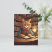 図書館の猫 #18 ポストカード (スタンド正面)