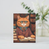 図書館の猫 #19 ポストカード (スタンド正面)