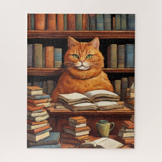 図書館の猫 #1 パズル (縦)