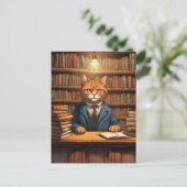 図書館の猫 #20 ポストカード (スタンド正面)