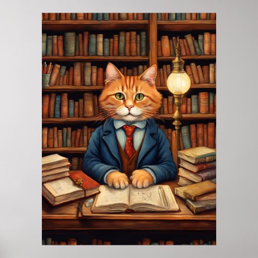図書館の猫 #3 ポスター (正面)