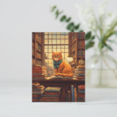図書館の猫 #4 ポストカード (スタンド正面)