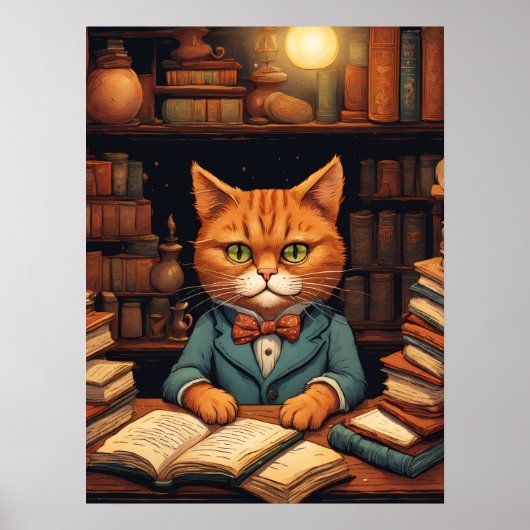 図書館の猫 #5 ポスター (正面)
