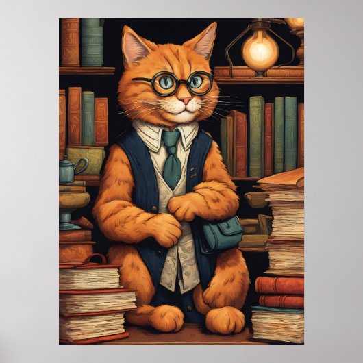 図書館の猫 #6 ポスター (正面)