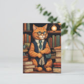 図書館の猫 #6 ポストカード (スタンド正面)