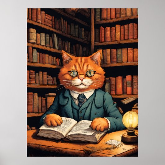 図書館の猫 #7 ポスター (正面)