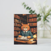 図書館の猫 #7 ポストカード (スタンド正面)