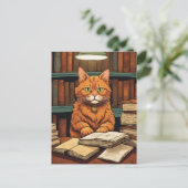 図書館の猫 #8 ポストカード (スタンド正面)