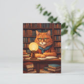 図書館の猫 #9 ポストカード (スタンド正面)