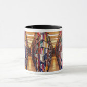 図書館の積み重ね マグカップ (中央)