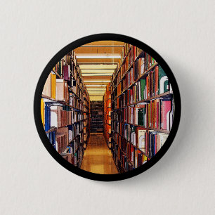 図書館の積み重ね 缶バッジ