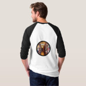 図書館の積み重ね Tシャツ (裏面フル)