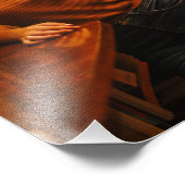 図書館の美しい少女 フォトプリント            (角)