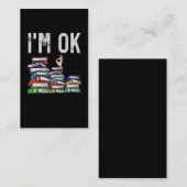 図書館の読書おもしろい愛好家 名刺 (正面/裏面)