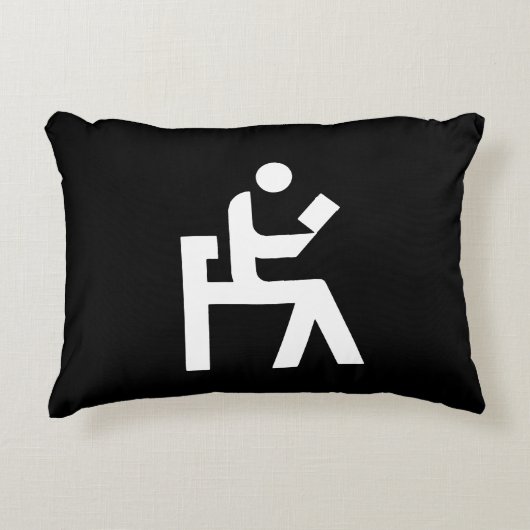 図書館の閲覧室 アクセントクッション (正面)