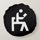 図書館の閲覧室 ラウンドクッション (裏面)