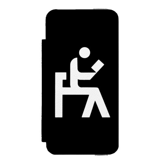 図書館の閲覧室 INCIPIO iPhoneウォレットケース (フォリオ 正面)