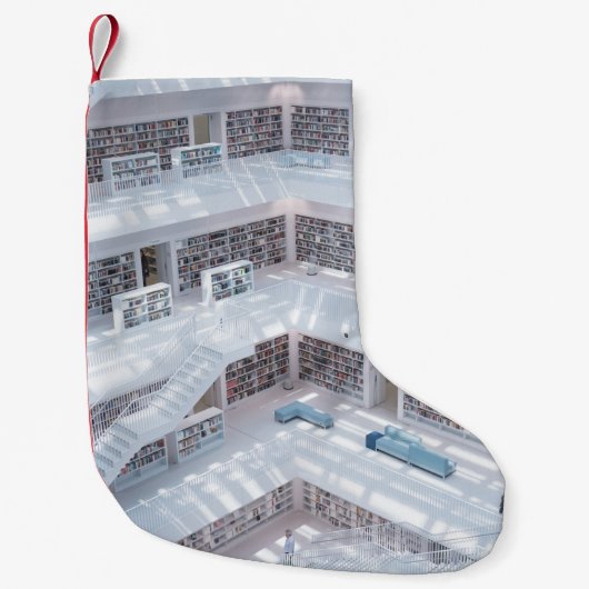 図書館の高昇写撮影 スモールクリスマスストッキング (正面)