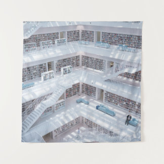 図書館の高昇写撮影 タペストリー
