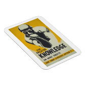 図書館のKnowledge Vintageポスターを使う マグネット (右側)