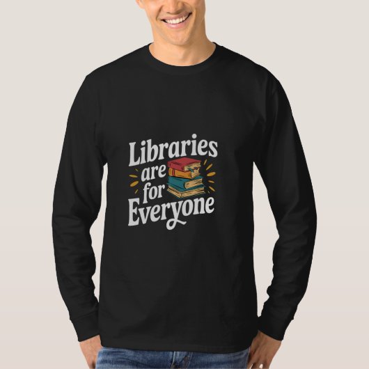 図書館はすべての人のためのリーダー教育 -- Tシャツ (正面)
