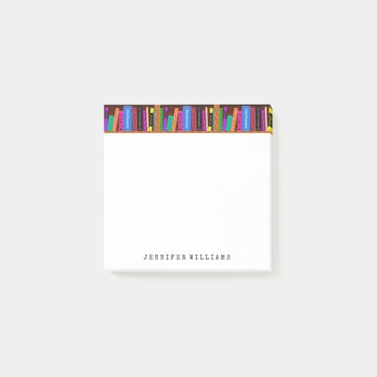 図書館はパーソナライズな英語の先生の作家を予約します ポストイット (正面)