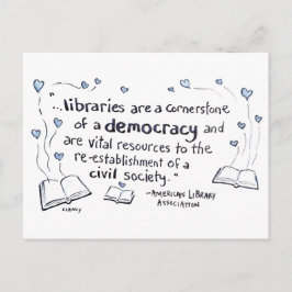 図書館は民主主義である シーズンポストカード