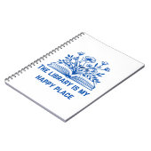 図書館は私の幸せな場所である感動的- ノートブック (左側)