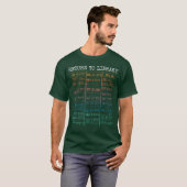 図書館への返却日　本の返却期限　読書好き Tシャツ (正面フル)