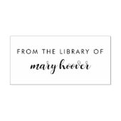 図書館エレガントから手書きのミニマル主義者 ラバースタンプ (インプリント)