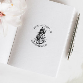 図書館カスタムからのキツネ本 ラバースタンプ