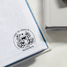 図書館カスタムからのキツネ ラバースタンプ