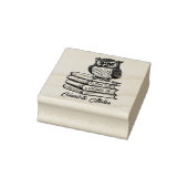 図書館カスタムでフクロウの本を出版する ラバースタンプ (スタンプ)