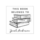 図書館カスタムのヴィンテージ本 ラバースタンプ (インプリント)